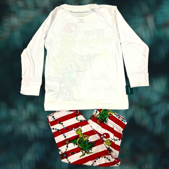 NWT Merry Grinchmas Pajamas Holiday Cheer for Little Mischief Makers 2T, 4T, 6 - Picture 2 of 5
